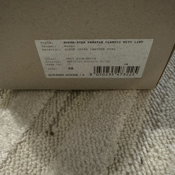 Golden goose Women’s Super-Star Penstar LTD in blue suede with white star. Sz 38 - Picture 8 of 9